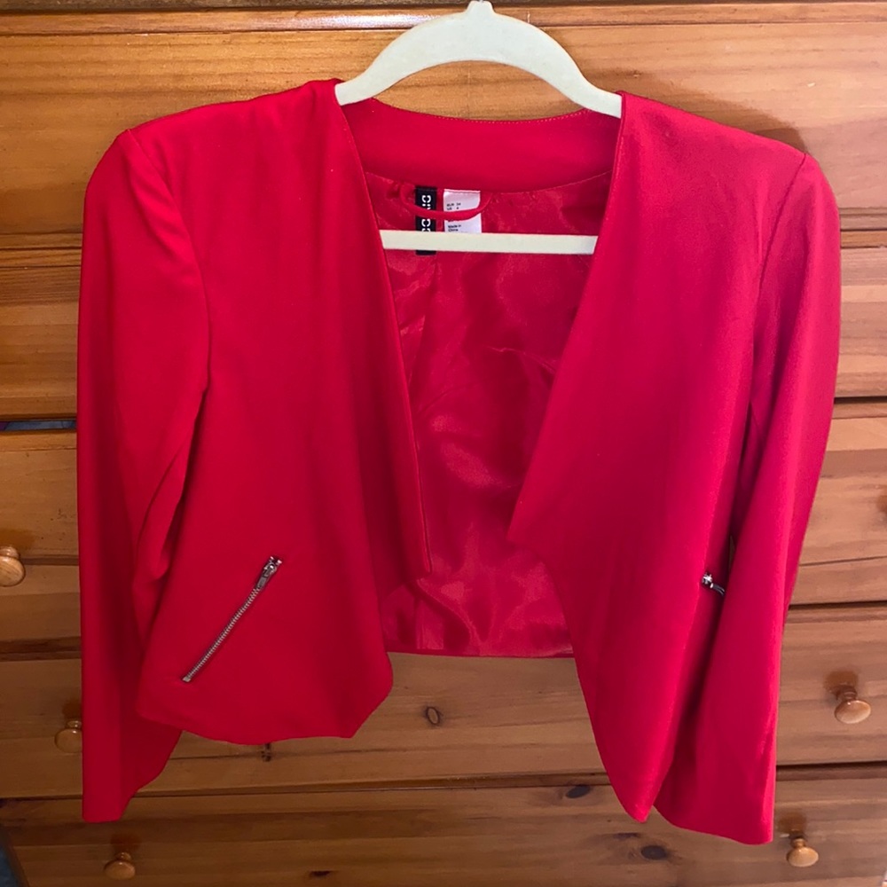 Red blazer h&m